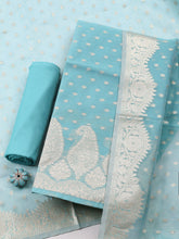 Woven Design Tissue Unstitched Suit With Pant Dupatta