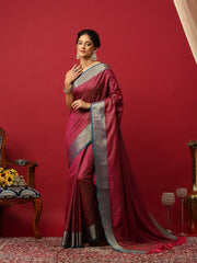 Woven Design Art Silk Rani Saree