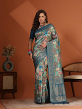 Woven Design Satin Saree