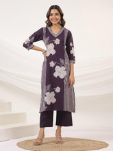 Printed Cotton Blend Kurta With Pants