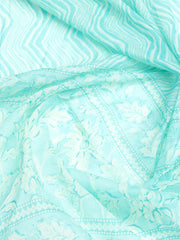 Cotton Blend Unstitched Suit Piece With Dupatta