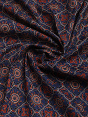 Neck Mirror Work Cotton Blend Unstitched Suit With Dupatta