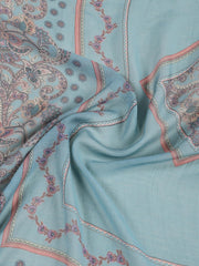 Floral Printed Muslin Unstitched Suit Piece With Dupatta