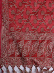 Banarasi Chanderi Unstitched Suit With Dupatta