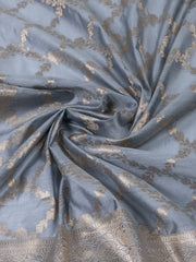 Woven Chanderi Unstitched Suit With Dupatta