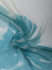 Printed Cotton Blend Unstitched Suit With Dupatta