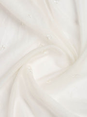 Embroidered Chanderi Unstitched Suit With Dupatta