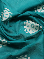 Printed Cotton Blend Unstitched Suit With Dupatta