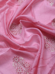 Neck Embroidery Cotton Blend Unstitched Suit With Dupatta