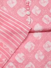 Digital Printed Cotton Blend Unstitched Suit With Dupatta