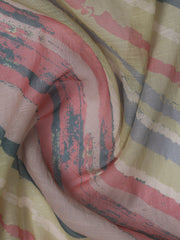 Printed Linen Unstitched Suit Piece With Dupatta