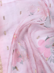 Embroidery Chanderi Unstitched Suit Piece With Dupatta