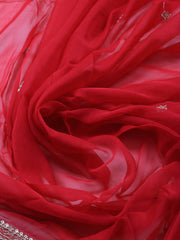 Printed Crepe Unstitched Suit With Dupatta