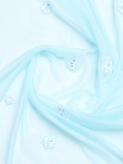 Embroidered Cotton Blend Unstitched Suit Piece With Dupatta