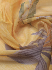 Embroidered Chanderi Unstitched Suit With Dupatta