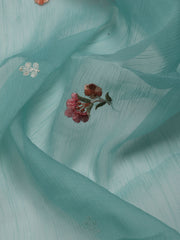 All Over Embroidered Chiffon Unstitched Suit With Dupatta