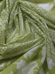 Printed Cotton Blend Unstitched Suit With Dupatta