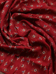 Printed Chanderi Unstitched Suit Piece With Dupatta