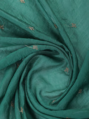 Neck Embroidered Cotton Blend Unstitched Suit With Dupatta