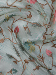 Woven Tissue Unstitched Suit With Dupatta