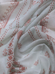 Printed Linen Unstitched Suit With Dupatta