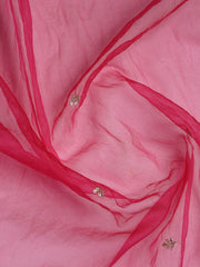 Embroidered Chanderi Unstitched Suit With Dupatta