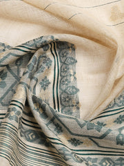 Embroidered Cotton Blend Unstitched Suit Piece With Dupatta