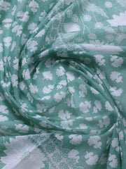 Printed Cotton Blend Unstitched Suit With Dupatta