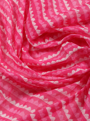 Neck Patti Cotton Blend Unstitched Suit With Dupatta