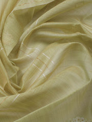 Neck Embroidery Chanderi Unstitched Suit With Dupatta