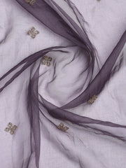 Neck Embroidery Organza Unstitched Suit Piece With Dupatta