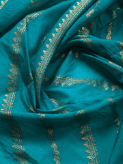 Neck Embroidery Chanderi Unstitched Suit With Dupatta