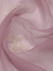 All Over Embroidery Chiffon Unstitched Suit Piece With Dupatta