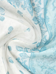 Printed Linen Unstitched Suit Piece With Dupatta