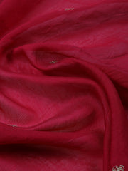 Neck Embroidered Cotton Blend Unstitched Suit With Dupatta