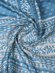 Neck Embroidery Chanderi Unstitched Suit With Dupatta