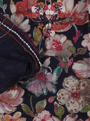 Neck Embroidered Cotton Blend Unstitched Suit Piece With Dupatta