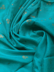 Embroidery Chanderi Unstitched Suit With Dupatta