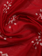 Printed Cotton Blend Unstitched Suit With Dupatta