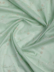 Embroidered Cotton Blend Unstitched Suit Piece With Dupatta