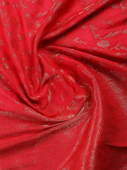 Embroidered Chanderi Unstitched Suit Piece With Dupatta