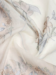 Printed Linen Unstitched Suit Piece With Dupatta