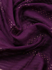 Neck Embroidered Chanderi Unstitched Suit Piece With Dupatta