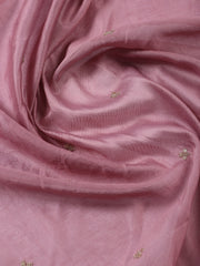 Neck Embroidered Cotton Blend Unstitched Suit With Dupatta