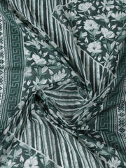 Printed Cotton Blend Unstitched Suit With Dupatta