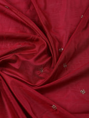 Neck Embroidered Cotton Blend Unstitched Suit With Dupatta