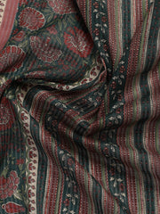 Printed Cotton Blend Unstitched Suit With Dupatta