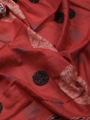 Printed Cotton Blend Unstitched Suit With Dupatta