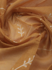 Neck Embroidery Chanderi Unstitched Suit With Dupatta