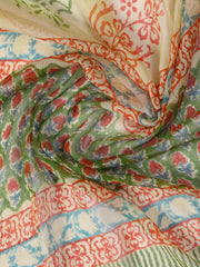 Printed Cotton Blend Unstitched Suit With Dupatta